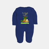 I’m Ugadi Ready – Bring on the Sweets Baby Fullbody Suit - NAVY BLUE - New Born (Chest 7.5")