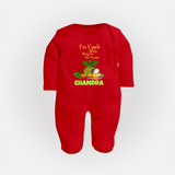 I’m Ugadi Ready – Bring on the Sweets Baby Fullbody Suit - RED - New Born (Chest 7.5")