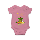  I'm Ugadi, Ready Bring On The Sweets  - Happy Ugadi Themed Customized Romper For Babies With Name - ONION - 0 - 3 Months Old (Chest 16")