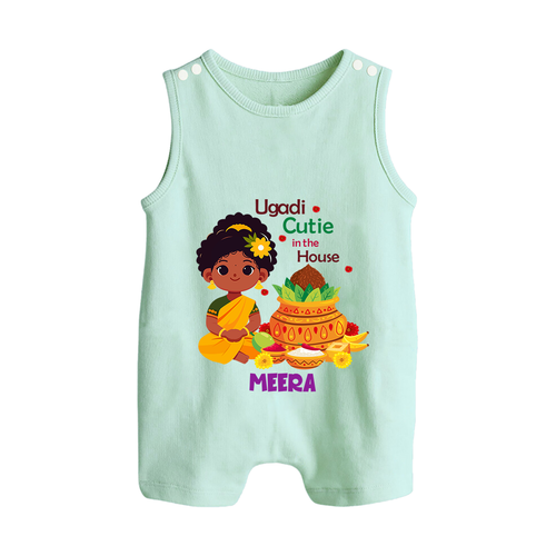 Ugadi Cutie In The House - Happy Ugadi Themed Customized Romper Suit For Babies With Name