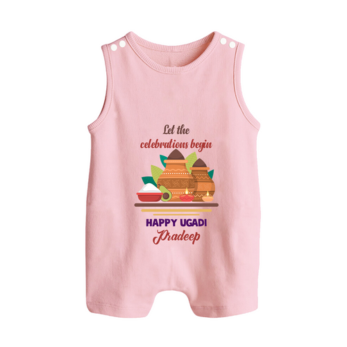 Let The Celebrations Begin - Ugadi Themed Customized Romper Suit For Babies With Name