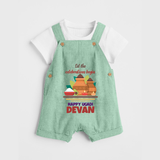 Let the Celebrations Begin – Ugadi   Dungaree - MINT GREEN - 0 - 5 Months Old (Chest 18")
