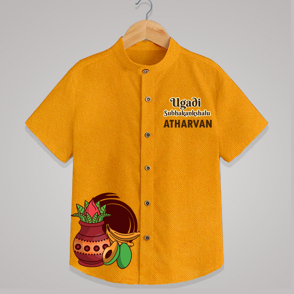 Happy Ugadi Personalized Kids Shirt | Custom Name Print
