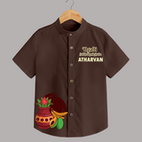 Happy Ugadi Personalized Kids Shirt | Custom Name Print