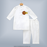 Happy Ugadi Celebrate Culture And Tradition With Our Customized Kurta Set For Adults - WHITE - S (Chest 20")