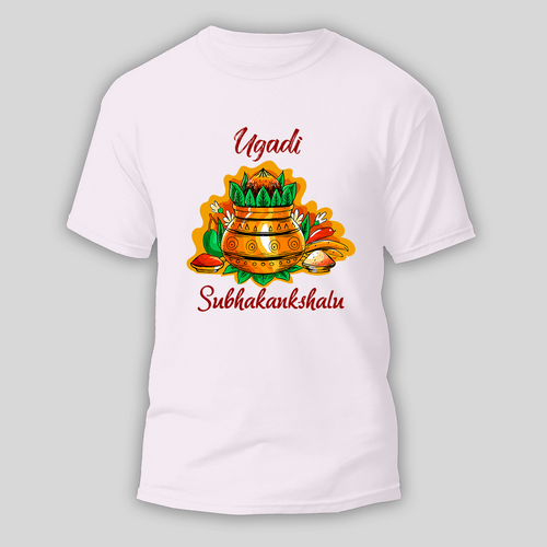 Happy Ugadi Shine Bright This Festive Season With Our Customized T-Shirt For Adults