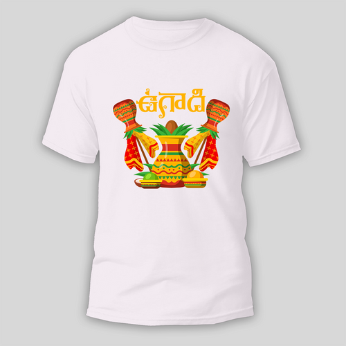 Happy Ugadi Cherish Every Moment With Our Customized T-Shirt For Adults