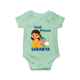 Ugadi Princess Personalized Kids Romper - MINT GREEN - New Born (Chest 14")