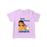Ugadi Princess Personalized Kids T-Shirt - LILAC - 0-5 Months Old (Chest 17")