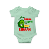 Happy Ugadi Fun Mango Kids Romper - MINT GREEN - New Born (Chest 14")
