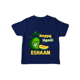 Happy Ugadi Fun Mango Kids T-Shirt - NAVY BLUE - 0-5 Months Old (Chest 17")