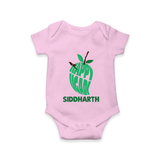 Happy Ugadi Classic Personalized Kids Romper - BABY PINK - New Born (Chest 14")