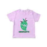 Happy Ugadi Classic Personalized Kids T-Shirt - LILAC - 0-5 Months Old (Chest 17")