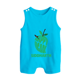 Happy Ugadi Classic Personalized Kids Romper suit - SKY BLUE - 0 - 5 Months Old (Chest 18")