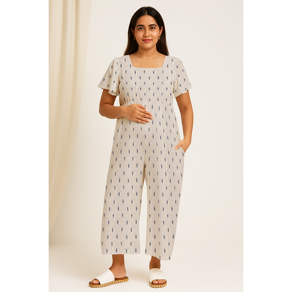 Indigo Speck Cotton  Customised Maternity Collection
