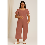 Terracotta Stripe Cotton Customised Maternity Wear Collection