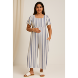 Coastal Stripe Cotton Customised Maternity Wear.
