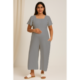 Blue Striped  Cotton Customised Maternity wear Collection