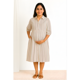 Coastal Stripe Cotton Customised Maternity Wear.