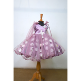 Lavender Mom & Daughter Matching Gown Set | Elegant Sequin and Floral Dress