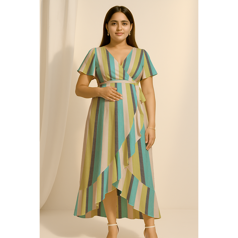 Cool-Toned Stripes  Customised Maternity Collection