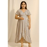 Coastal Stripe Cotton Customised Maternity Wear.