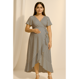 Blue Striped  Cotton Customised Maternity wear Collection