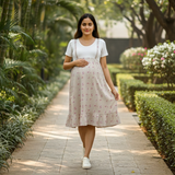 Double Heart Love Cotton Maternity Dress