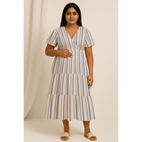 Coastal Stripe Cotton Customised Maternity Wear.