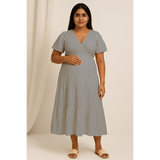 Blue Striped  Cotton Customised Maternity wear Collection