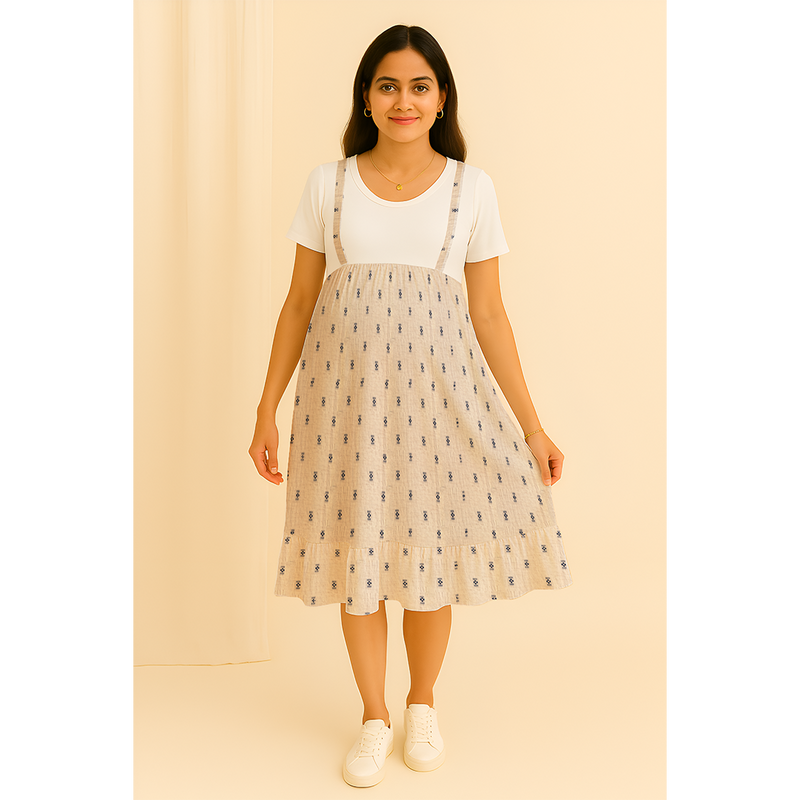 Indigo Speck Cotton  Customised Maternity Collection