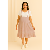 Rosé Stripe Cotton Customised Maternity Wear.