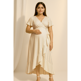 Blue Stripe Cotton Customised Maternity Wear