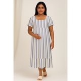 Coastal Stripe Cotton Customised Maternity Wear.