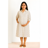 Indigo Speck Cotton  Customised Maternity Collection