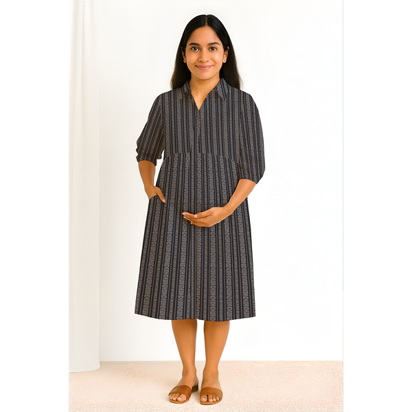 Ebony Lineart Cotton Customised Maternity Wear.