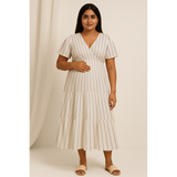 Blue Stripe Cotton Customised Maternity Wear