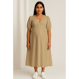 Mocha Stripe Cotton Customised Maternity Collection