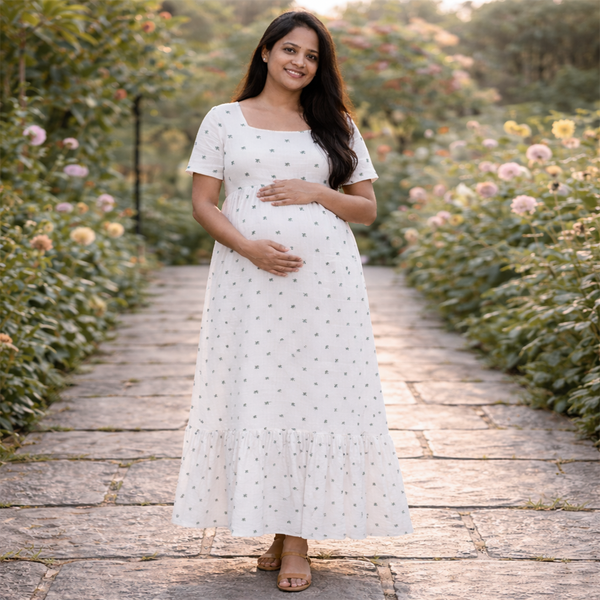 Soft Green Leaf Customised Maternity wear