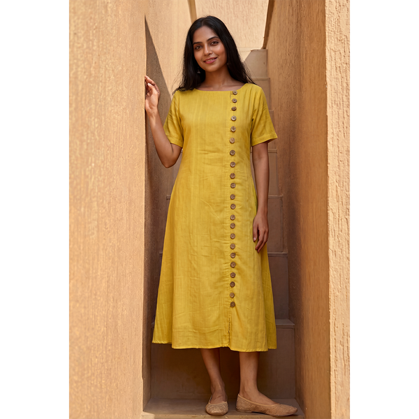 Sunshine Cotton A-Line Dress