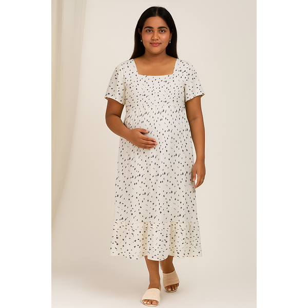 Misty Dots Cotton Maternity Collection