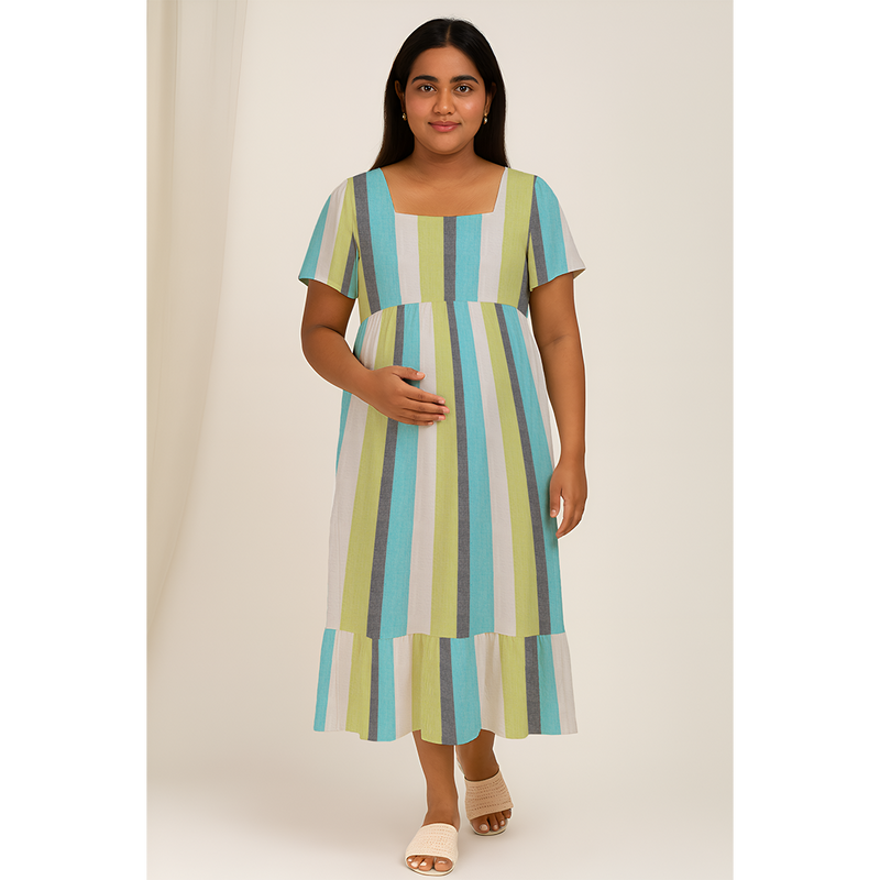 Cool-Toned Stripes  Customised Maternity Collection