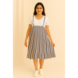 Indigo Breeze Stripe Cotton Customised  Maternity Wear Collection
