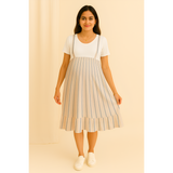Blue Stripe Cotton Customised Maternity Wear