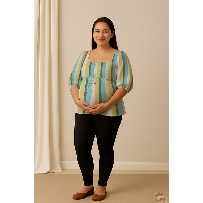 Cool-Toned Stripes  Customised Maternity Collection