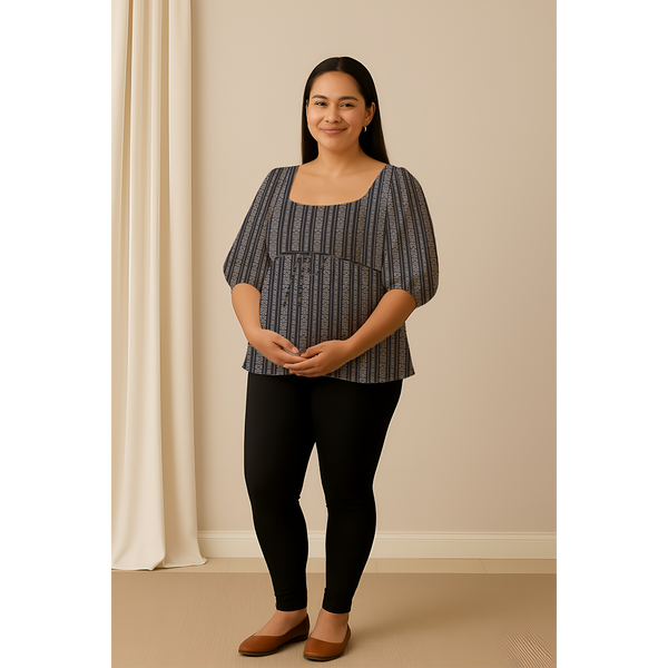 Ebony Lineart Cotton Customised Maternity Wear.