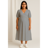 Blue Striped  Cotton Customised Maternity wear Collection