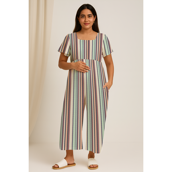 Pastel Multi -Stripe Customised Maternity Wear.