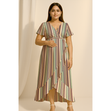 Pastel Multi -Stripe Customised Maternity Wear.
