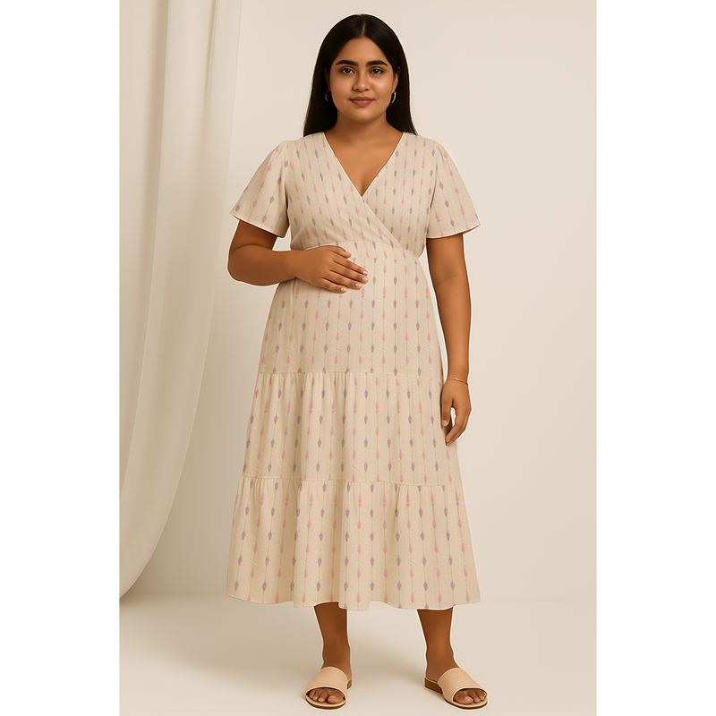 Sand Dune Stripe Cotton Customised Maternity Collection